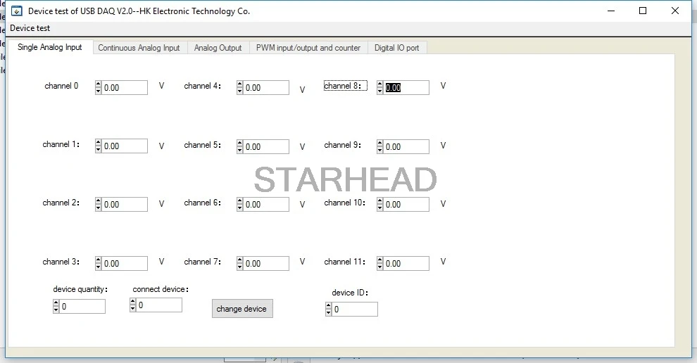 USB DAQ 12AD 2DA 8I/O Модуль сбора данных 0 3 в аналоговый цифровой ШИМ счетчик LabVIEW Matlab коды