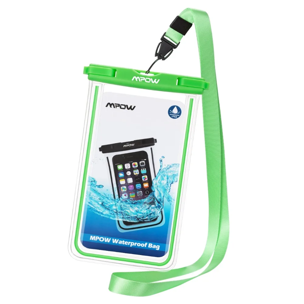

Mpow Universal IPX8 Waterproof Cellphone Bag Waterproof Phone Pouch Swimming Bags Wrist Strap for iPhone X/8/8plus/7 for XIAOMI