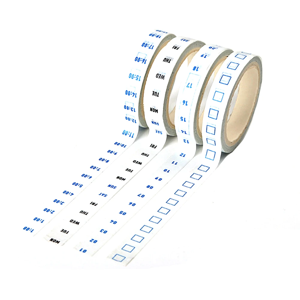 

Self Adhesive Timeline Masking Useful Sticker Practical Planner Tape Stationery DIY Crafts Schedule Office