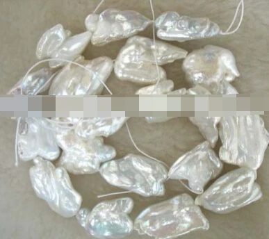 Xiuli 000562 пресноводный жемчуг белый reborn keshi 15-20 мм 15 &quotсвободные бусины | Украшения и