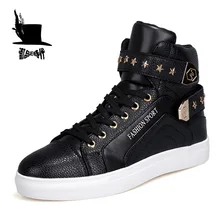 Men’s High-top Skateboarding Shoes Outdoor Zapatillas Zapatos Hard-wearing Breathable Non-slip Traning Sport Shoes Men Sneakers