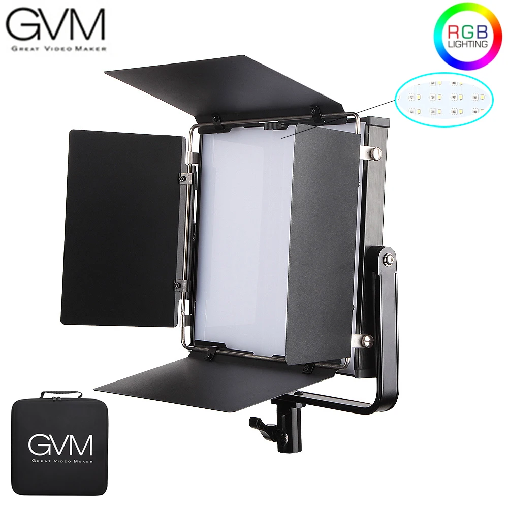  GVM 50RS RGB LED Video Light Full Color CRI TLCI 95+ Bi Color 2000K-5600K Adjustable for Studio Pho - 33025591781