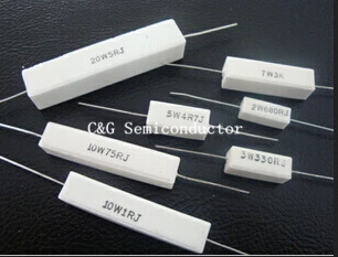 

10PCS 10W 100R 100 OHM Ceramic Cement Power Resistor ( 1R 2R 5.1R 120R