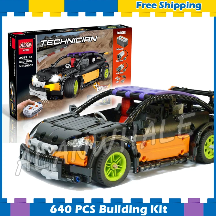 

640pcs Techinic Hatchback Type RC Racing Cars 20053 DIY Model Building Kit Blocks Gifts Electric Moc Sets Compatible With lego