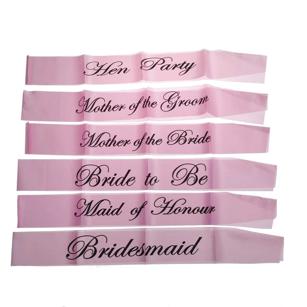 Bridesmaid sash Clearance
