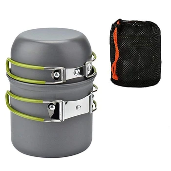 

800 ml 1000ml Portable Camping Cooking Cookware Lightweight Cooking Pot for Travel ,BBQ,Pinic