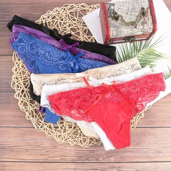 

Sexy Lace Panties Luxury Women Transparent Pretty High Quality Cotton Low Waist Cute Knickers