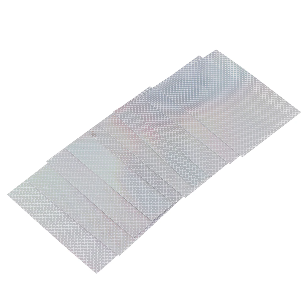 10pcs Paper Adhesive Fishing Lure Tape Film Flash Tape For Lure Making Tying Materail Metal Hard Baits Luminous Sticker 7.3x10cm