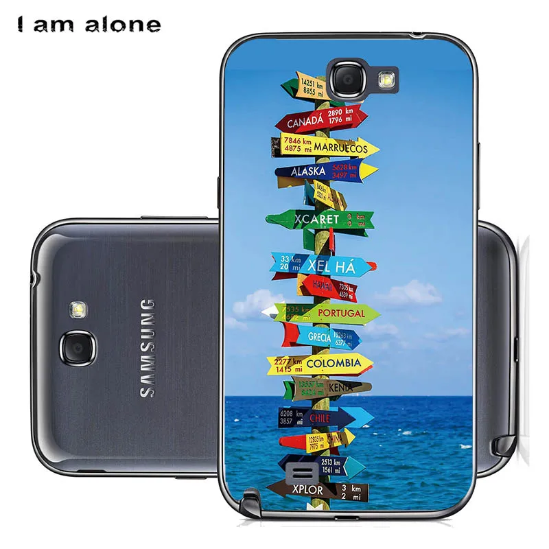 Чехлы для телефонов I am alone для samsung Galaxy Note 2 II N7100, 5,5 дюймов, жесткий пластиковый пакет, Модный Цветной Чехол для мобильного телефона - Цвет: PC S66