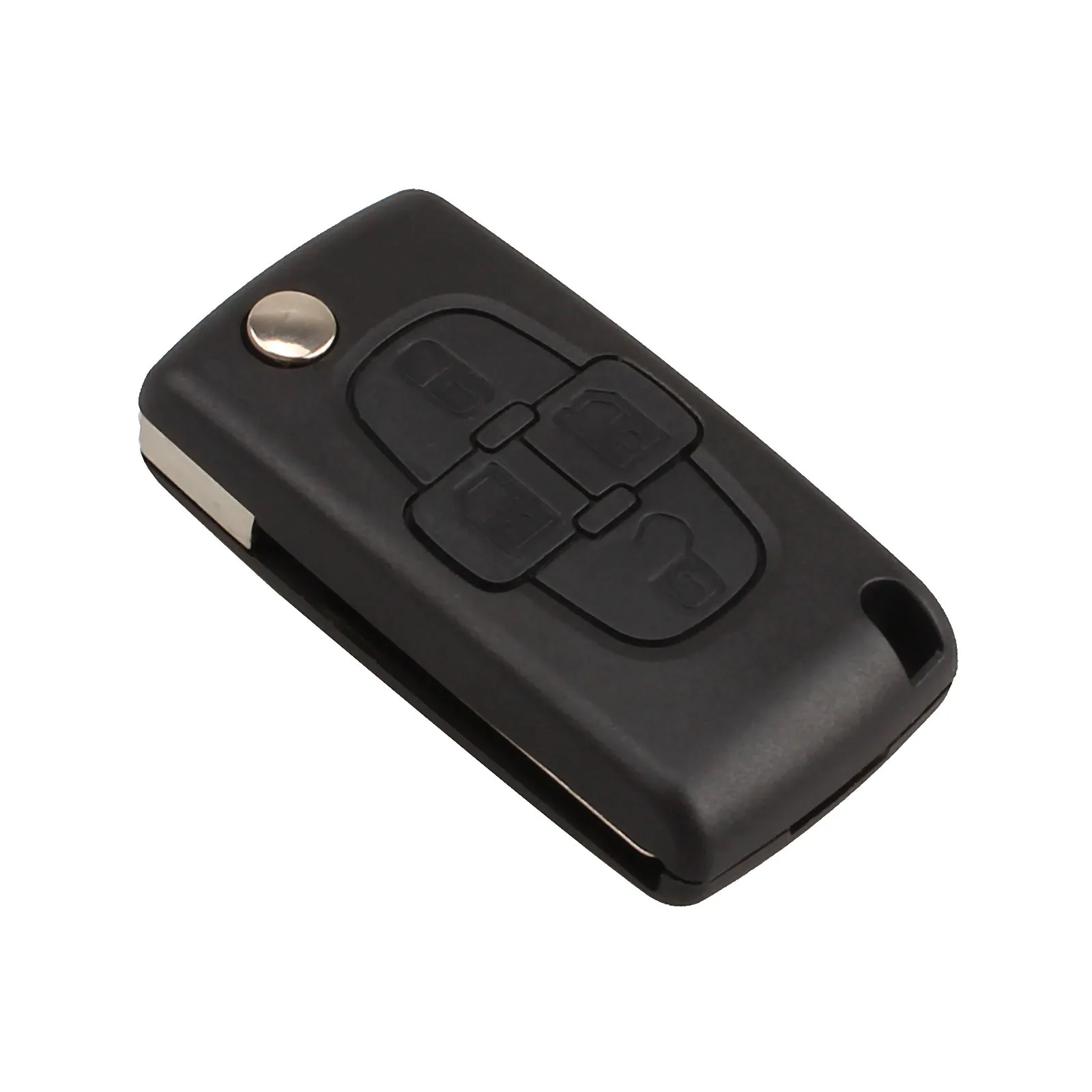 

Car Replacement Key Shell 4 Buttons Flip Folding Remote Key Case Fob Cover Blank Blade For Peugeot 1007 Citroen C8