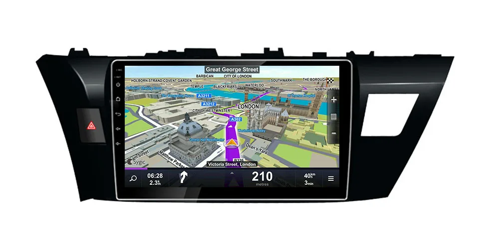 ZaiXi HD IPS Screen Stereo Android Car DVD GPS Navi Map For Toyota Corolla 2013~2016 2 DIN multimedia player radio WiFi system 6
