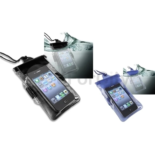 2in1 Black+Blue Universal Waterproof Bag Case For iPhone 5 5G 5th 4 4S 4g |