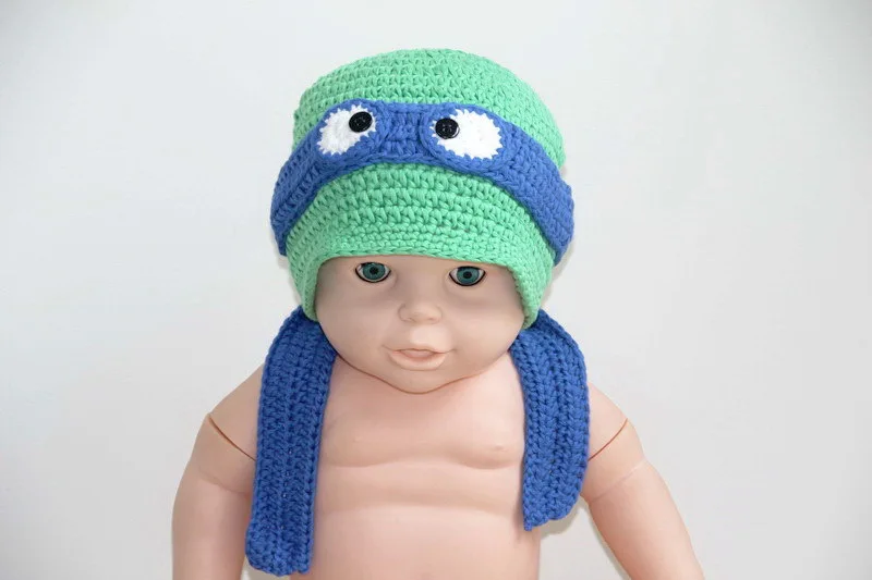 100 cotton handmade crochet cartoon Turtle Hat, Toddler Hat, Boys