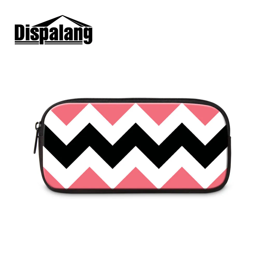 -striped kids pencil case (4) Creative Pencil Bag Simple Women Big Capacity Storage Bag School Stationery Canvas Pencil Case Office PL