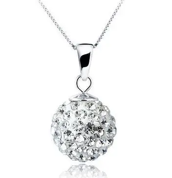 

Brand Fashion Crystal Silver Necklaces For Women Jewelry Wholesales ABC