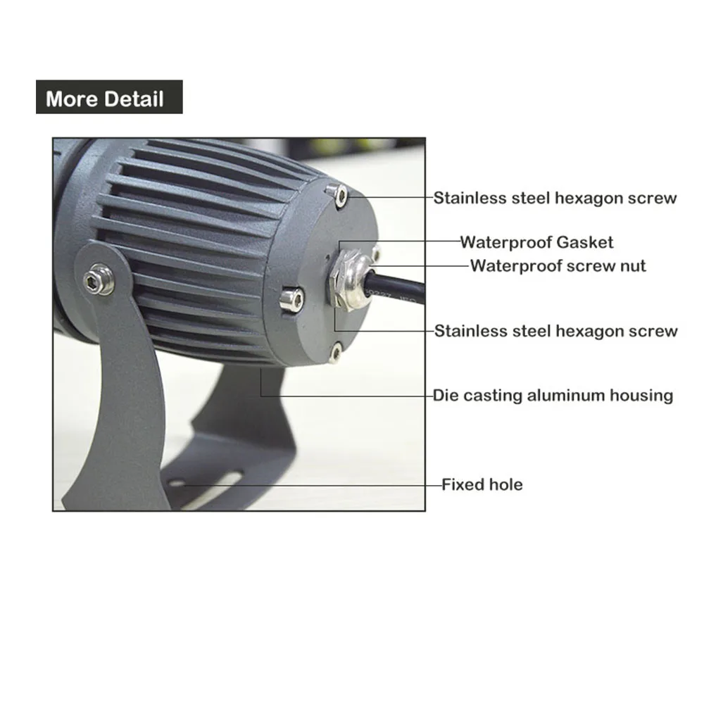 Waterproof IP65 Outdoor Cree led spotlight 10W Led Flood Light Narrow Angle Lighting Long Distance for Outdoor lighting Waterproof IP65 Outdoor Cree led spotlight 10W Led Flood Light Narrow Angle Lighting Long Distance for Outdoor lighting