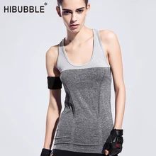 Топ HIBUBBLE для фитнеса и йоги, женская спортивная рубашка без рукавов, женская одежда для бега, женская спортивная рубашка, спортивная одежда, Ropa deportiva