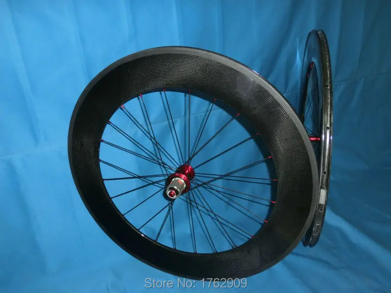 

New 700C 88mm tubular rim road bicycle 3K UD 12K full carbon fibre bike wheelsets with Powerway R13 hubs 20.5 23 width Free ship