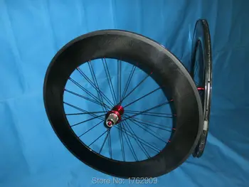 

New 700C 88mm tubular rim road bicycle 3K UD 12K full carbon fibre bike wheelsets with Powerway R13 hubs 20.5 23 width Free ship
