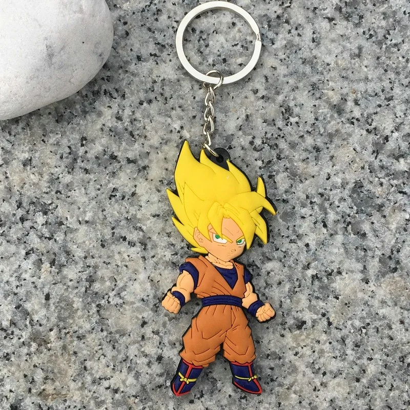 

1Pcs/Lot Eevee PVC Keychain Figurines Dragon Ball Z Dragonball Figure Son Goku Super Saiyan Dbz Toys Budokai Tenkaichi 3