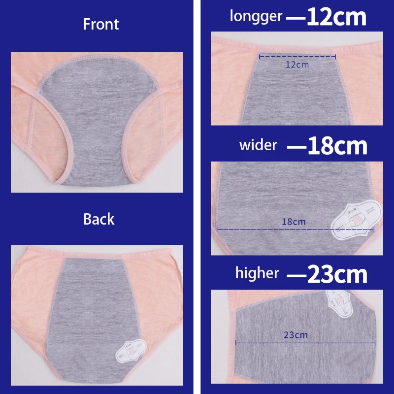Трусики для менструального периода, физиологические штаны для женщин, хлопок, герметичное сексуальное нижнее белье, дышащие трусы для девочек, теплые 3 шт./партия