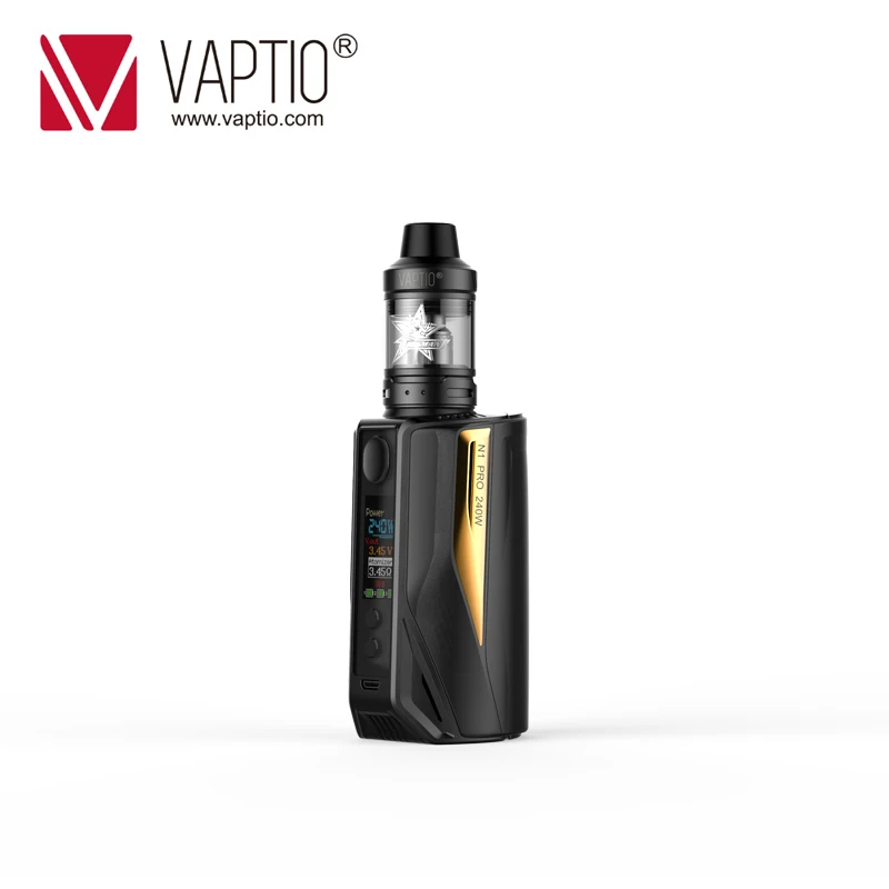 

200W Electronic Cigarette Vaptio N1 Pro Lite Vape mod kit 2.0/5.0ml Frogman Tank Fit 510 thread Vapor kit External 18650 battery