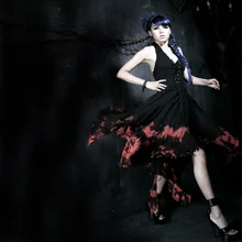 Punk Fashion Casual Evening Women Dress Black Gothic Gorgeous Sexy Ladies Victorian Long Tight Dress