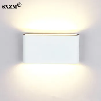 

6W 12W Waterproof COB led lamp Simple style AC85-265V wall mounted white warm white corridor aisle outdoor wall light