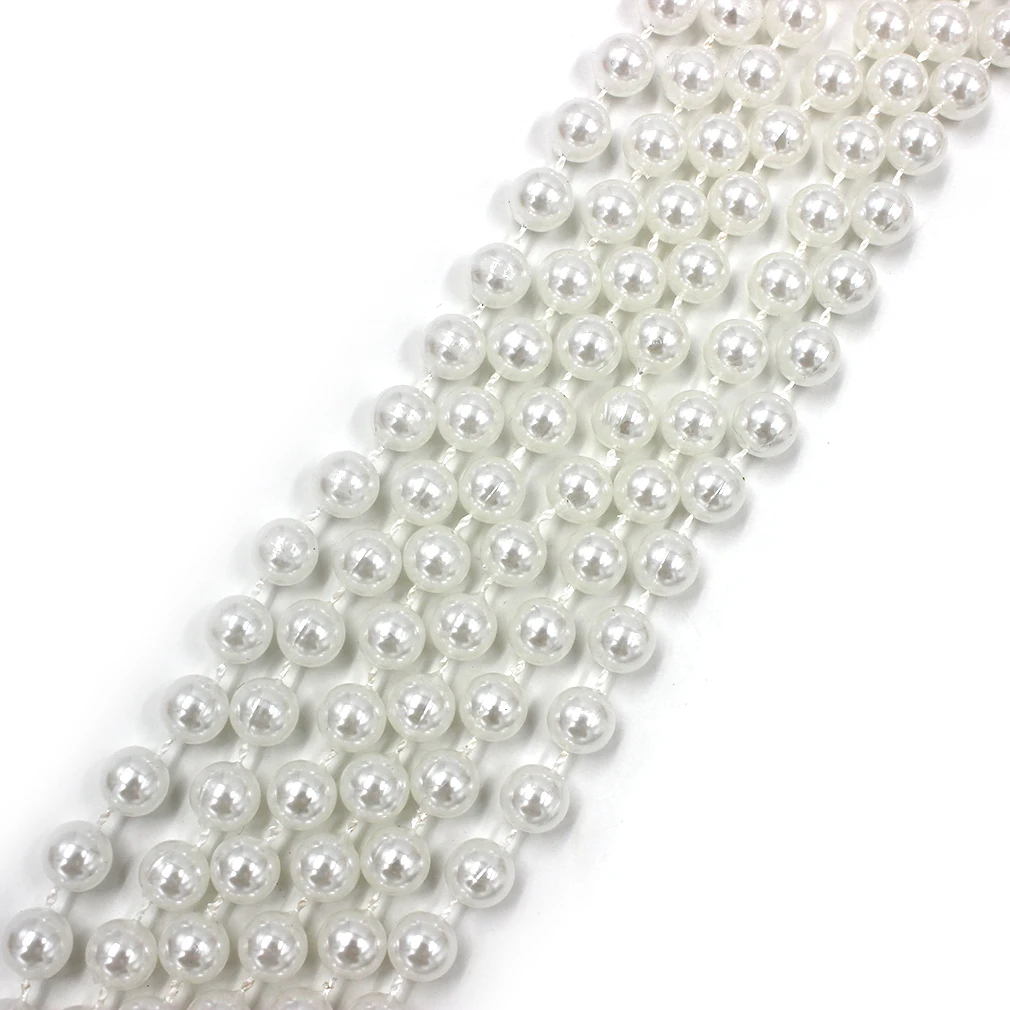 

cheap 5 meters fishing line faux Artificial Pearls flower beads Chain Garland Flowers decorated wedding event party supplies