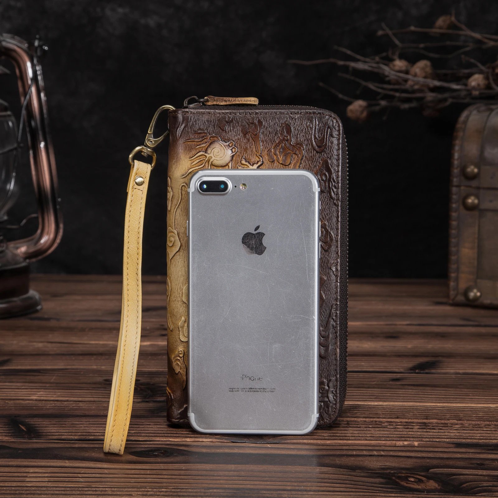Брендовый модный кошелек унисекс из натуральной кожи клатч на молнии 1016 c|brand designer