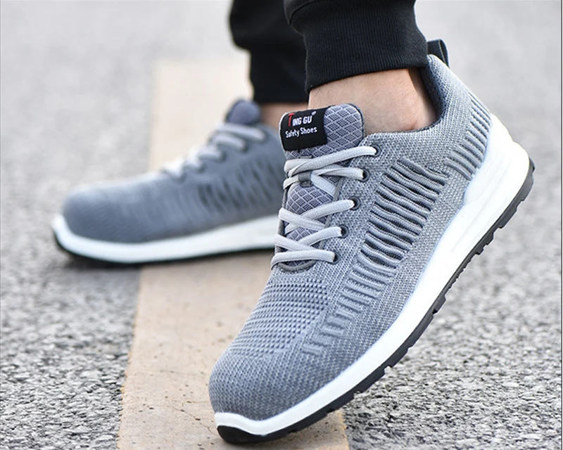 New-exhibition-Flying-mesh-Breathable-Steel-Toe-Cap-Safety-Shoes-Men-anti-pierce-Injection-bottom-work-Safety-boots-2019-Sneaker (19)