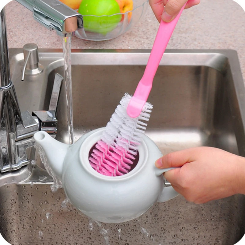

Baby Bottle Brush Cleaner Spout Cup Glass Teapot Washing Brush For Bottles Kitchen Cleaning Tools