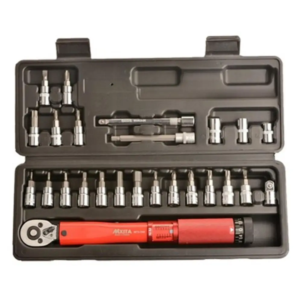 

20/25Pcs Bicycle Cycling Tool Steel Adjustable Torque Wrench Allen Key Tool Socket Set Kit 2-24NM Repairing Tools High Quality