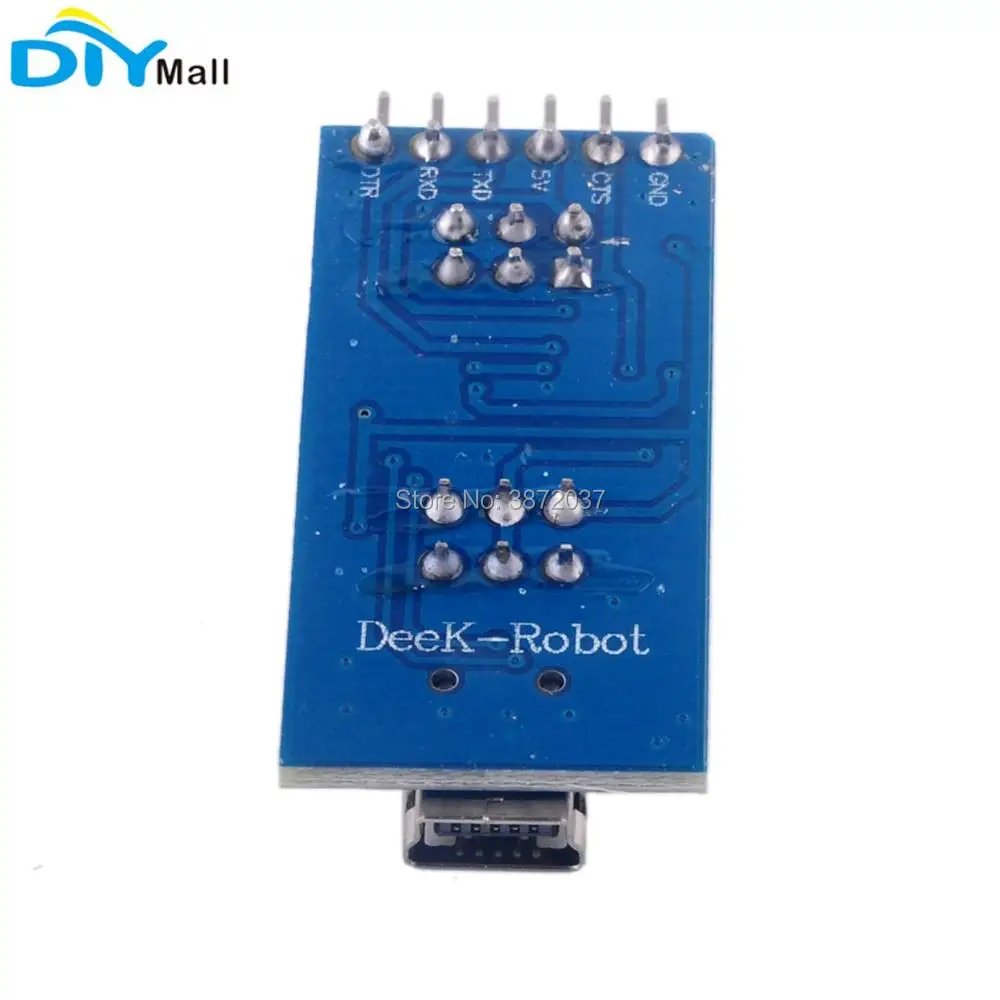 10 шт./лот FT232 USB к TTL Серийный адаптер конвертер Модуль основной Breakout плата для Arduino