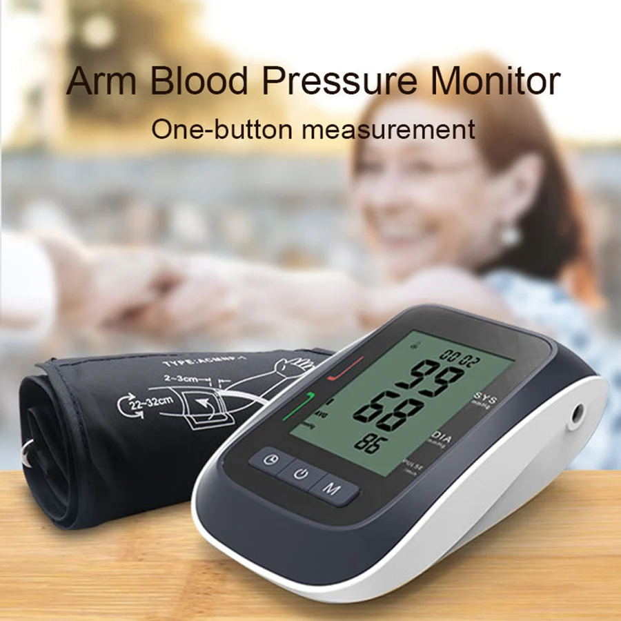 Умный монитор артериального давления тонометр для верхней части руки измеритель артериального давления точное измерение пульса мониторинг