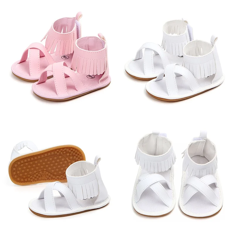 Baby Girl Sandals Newborn PU Tassel Sandals 2018 Newborn Baby Girl
