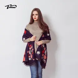 Осень-зима шарф с принтом Обёрточная бумага для Для женщин модные длинные теплые мягкие шарф шаль Бесплатная доставка