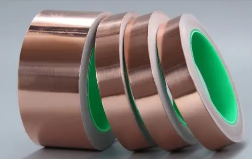 

5 Rolls Width 12mm x 20m,Copper foil tape with conductive adhesive Double-guided copper tape,Shielding tape,Heat-resistant