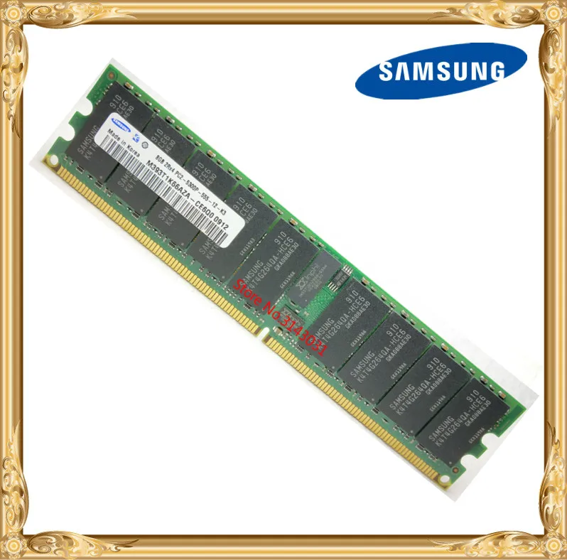 Серверная память Samsung 8 Гб DDR2 2Rx4 REG ECC RAM 667 МГц PC2-5300P 667 8G