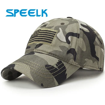 

Camouflage Tactical Baseball Caps Women Embroidery USA Flag Cap Lady Casual Snapback Caps Canvas Sunshade Sun Hat Wholesale
