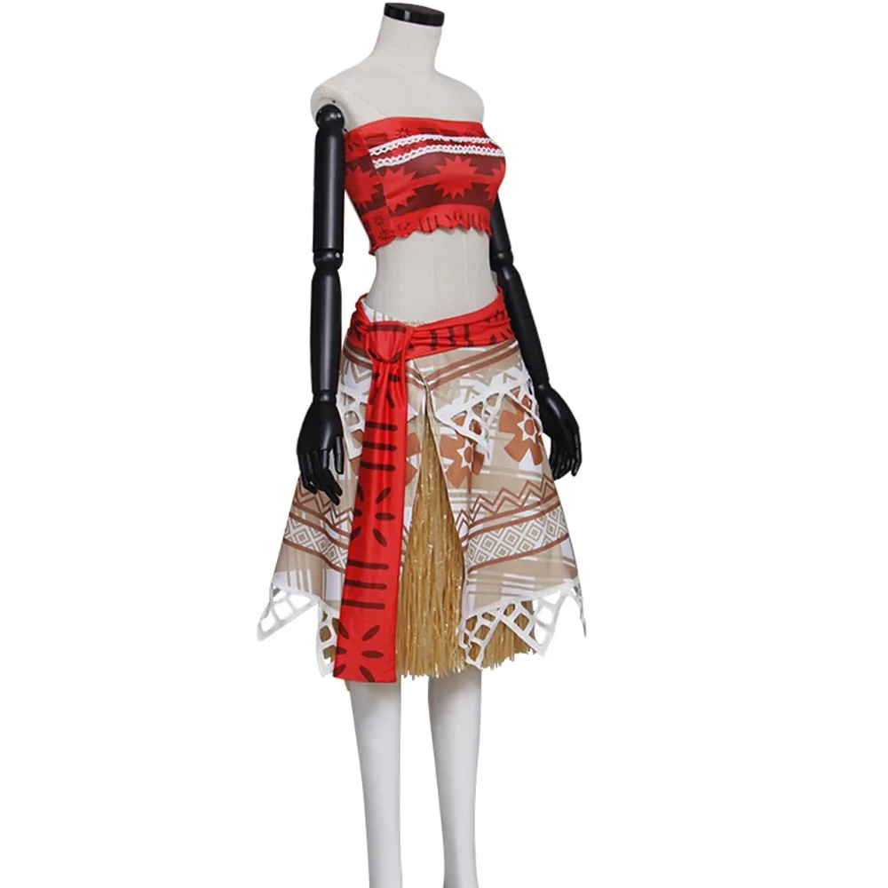 Moana Cosplay Costume Adult Moana Dress Halloween Costume Full Suits Custom Made Costume Adult Cosplay Costumehalloween Costume Aliexpress