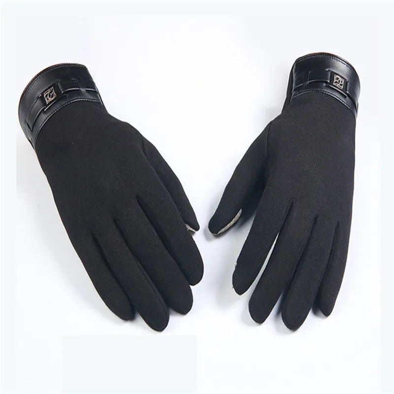  Winter Mens Full Finger Smartphone Touch Screen Cashmere Gloves Mittens Hand Gloves guantes eldiven handschoenen 40FE1409