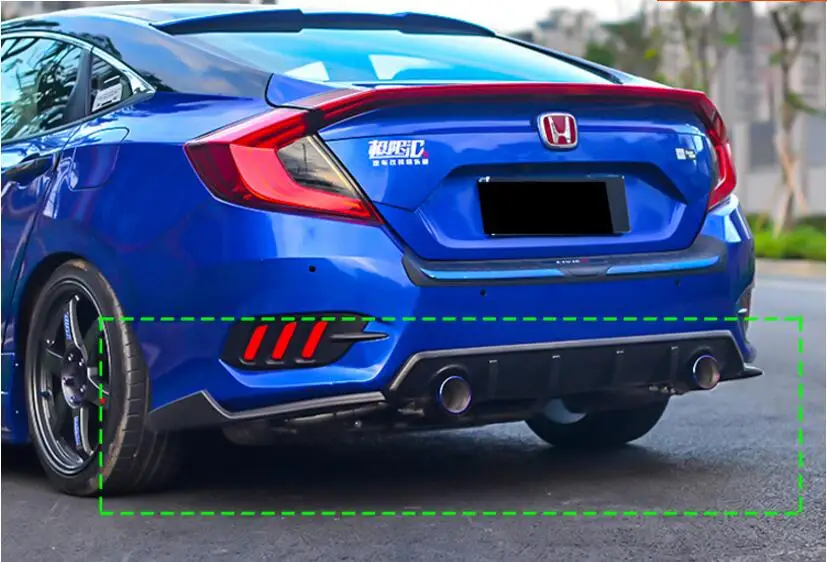 2 шт./компл. спойлер для заднего бампера Honda Civic 2017 2018 2019|Амортизаторы| |