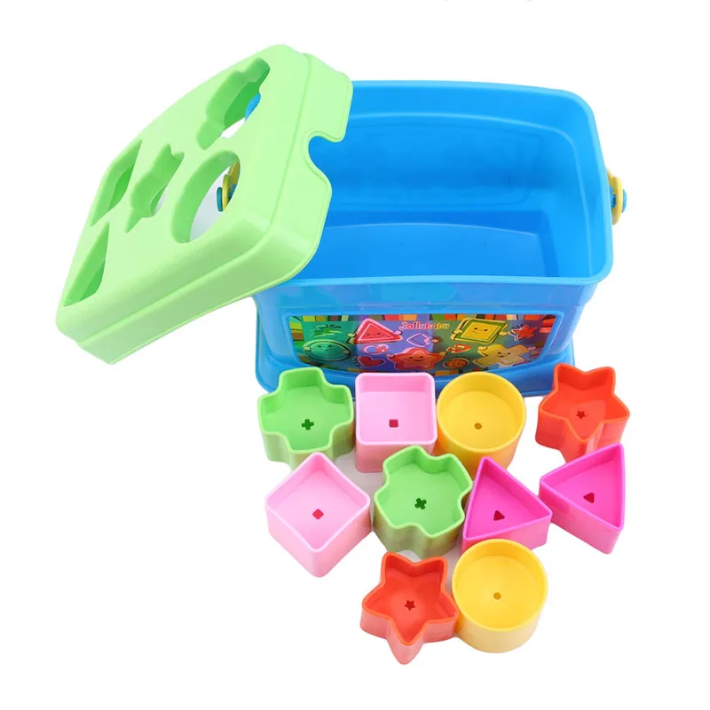 

Baby Building Blocks Porous Plastic Box Shape Matching Porous Bricks Early learning Educational training Toys for children