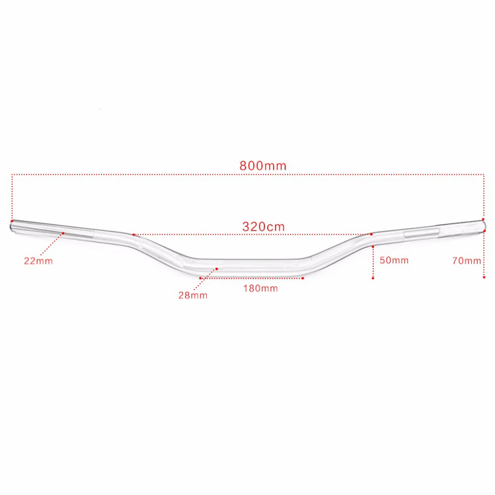 Универсальный руль мотоцикла 80 см 1 1/8 дюйма 28 мм Fat Bar для PROTAPER YBR 125 Yamaha R25 Fazer FZ16 CG125