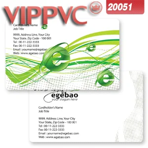 

a20051 two faced Pvc transparent business card template for name card 0.38mm