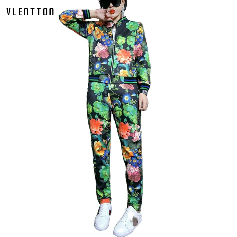 Tracksuit women 2 pieces set 2018 Spring autumn Casual Long sleeve printing Tops + Pants Two piece set outfits Tracksuit women 2 pieces set 2018 Spring autumn Casual Long sleeve printing Tops + Pants Two piece set outfits
