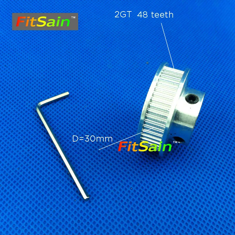 FitSain 2GT 48 teeth aluminum alloy pulley reduction ratio drive