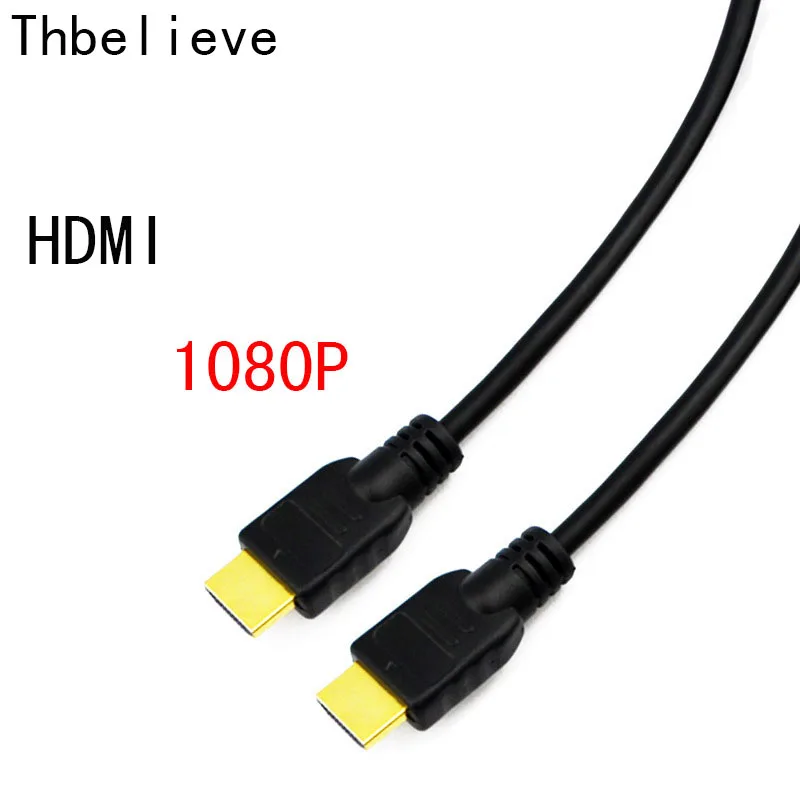 Thbelieve HDMI кабель черный 1080P папа к мужчине соединительные шнуры для камерного ТВ