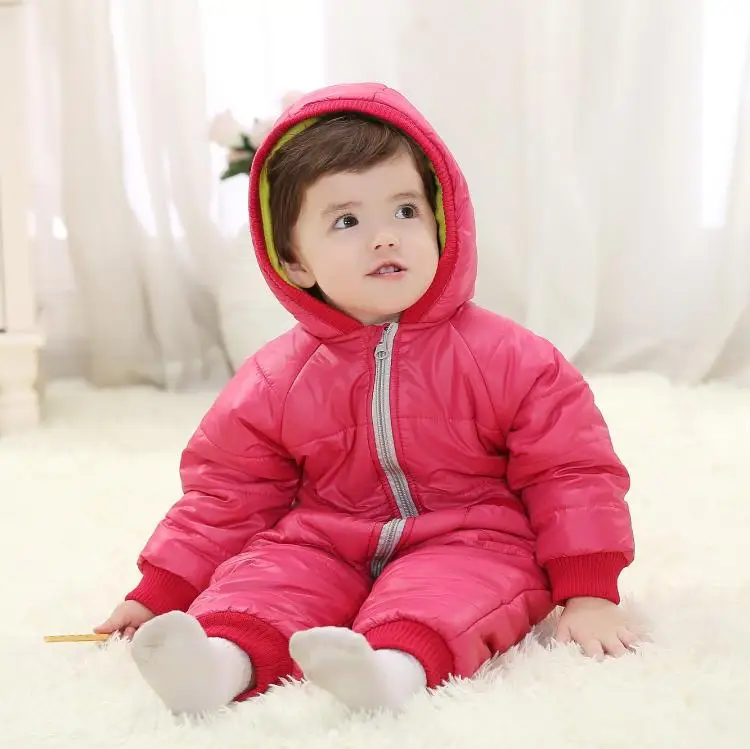 Baby Clothes Winter Baby Rompers Winter Thick Cotton Boys Costume Girls Warm Clothes Kid Jumpsuit Baby Outerwear Kid Jumpsuit